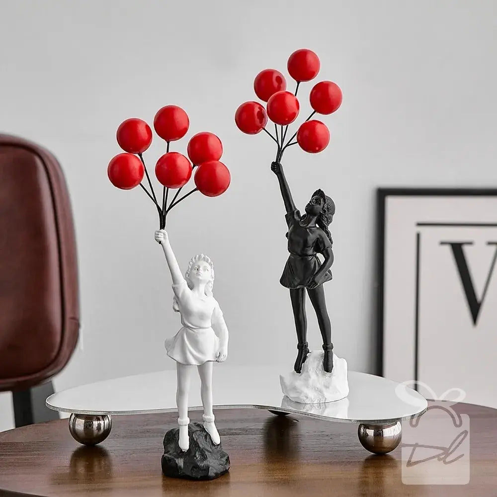 Estátua Decorativa - Balão Voador Decorilove