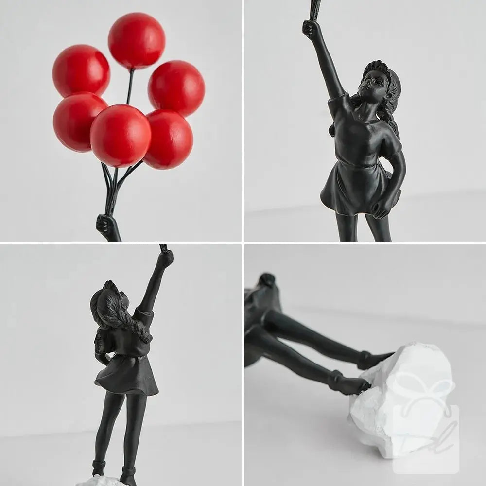 Estátua Decorativa - Balão Voador Decorilove